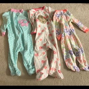 6-9 months baby girl sleeper pajamas